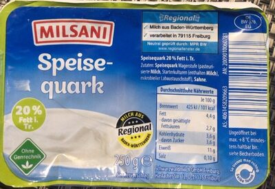 Speisequark 20% Fett i. Tr.