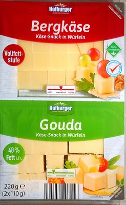 Käsesnack in Würfeln - Bergkäse & Gouda