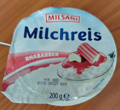 Milchreis Rhabarber