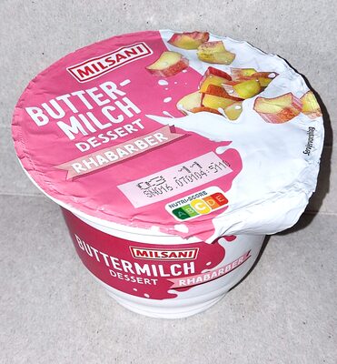 Buttermilch-Dessert - Rhabarber