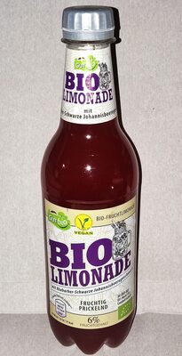 Bio-Limonade - Rhabarber-Schwarze Johannisbeeregeschmack