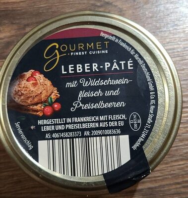 Leber Pâte mit Wildschweinfleisch und Preiselbeere