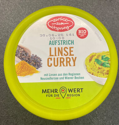 Aufstrich Linse Curry