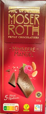Zartbitterschokolade - Himbeere-Mandel