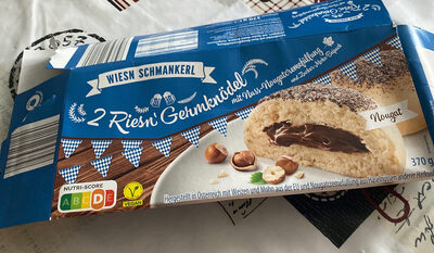 2 Riesen-Germknödel - Nuss-Nougatcremefüllung