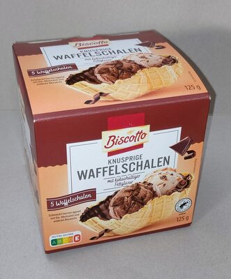 Knusprige Waffelschalen - Kakaohaltige Fettglasur