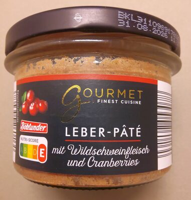 Leber-Pâté mit Wildschweinfleisch und Cranberries