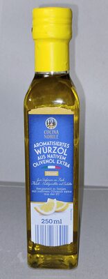 Aromatisiertes Würzöl aus nativem Olivenöl Extra - Zitrone