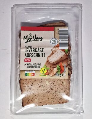 Veganer Leverkäse-Aufschnitt - Pizza