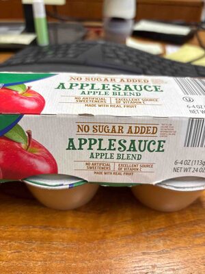 No Sugar Added Applesauce Apple Blend
