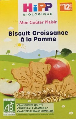 Mon Goûter Plaisir - Biscuit Croissance à la Pomme
