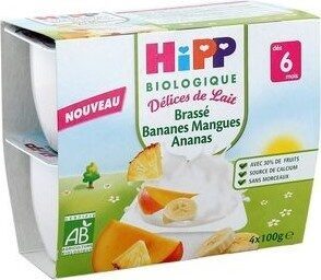 Brassé Bananes Mangues Ananas Hipp 4X100G +