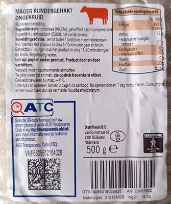 Magere rundergehakt