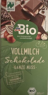 Vollmichschokolade ganze Nuss