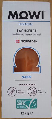 Lachsfilet Heißgeräucherter Stremel