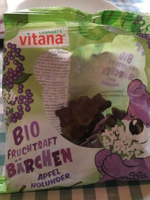 Oursons gélifiés aux fruits BIO aux goûts sureau et pomme