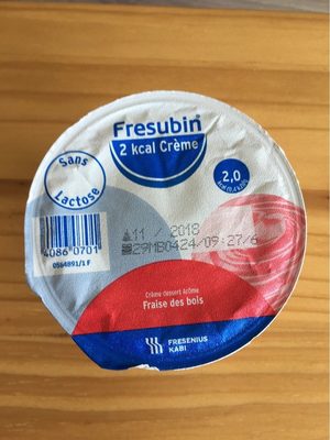 Crème dessert fraise des bois
