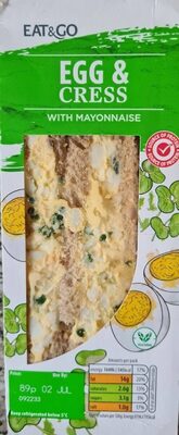 Eat&Go Egg & Cress with Mayonnaise