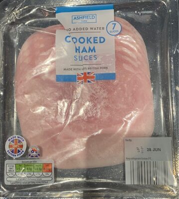Cooked ham slices