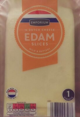 16 Dutch Edam Cheese Slices