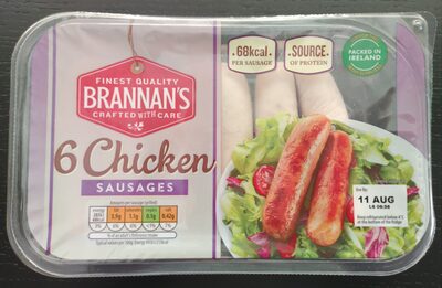 6 chicken sausages