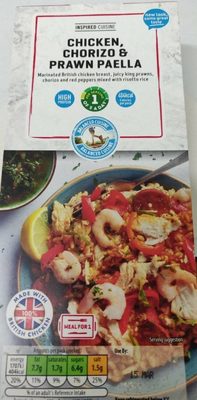 Chicken, chorizo & prawn paella