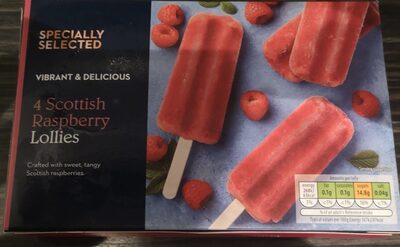 4 Scottish Raspberry Lollies