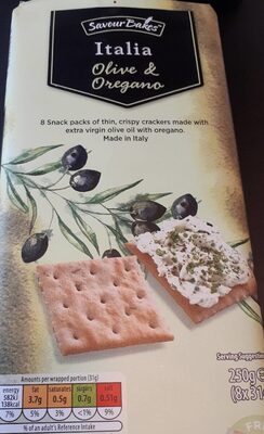 Mini crackers olive oregano