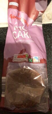 Rice cakes with milk choclate coating
