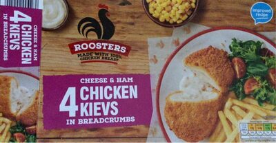 4 chicken kievs cheese & ham