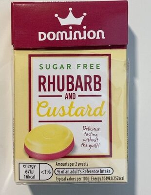 Sugar Free Rhubarb and Custard