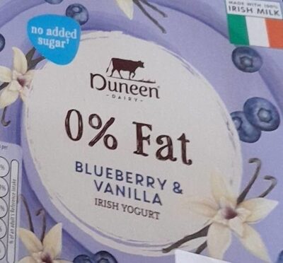 0% Fat Blueberry & Vanilla Irish Yogurt