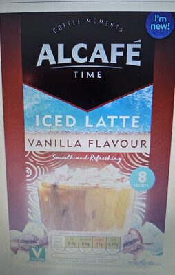 Iced vanilla latte