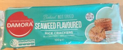 Seeweed flavoured rice crackers