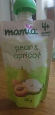 Pear and apricot fruit purée