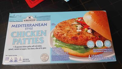 Mediterranean Style Chicken Patties