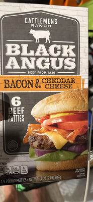 Black Angus Bacon & Cheddar Cheese Beef Patties