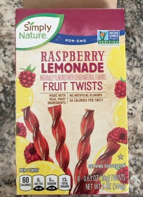 Rasberry lemonade fruit twists