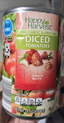 Basil, Garlic & Oregano Diced Tomatoes