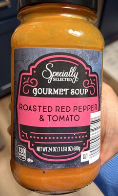 Roasted red pepper and tomato soup