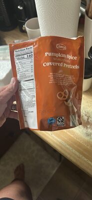 Pumpkin Spice Covered Pretzels