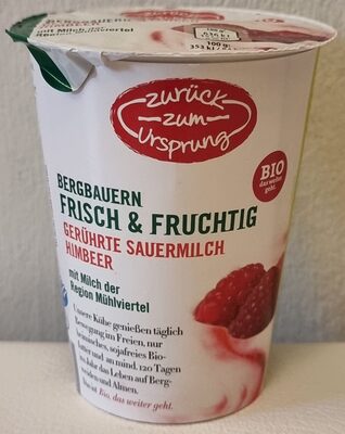 Gerührte Sauermilch Himbeer