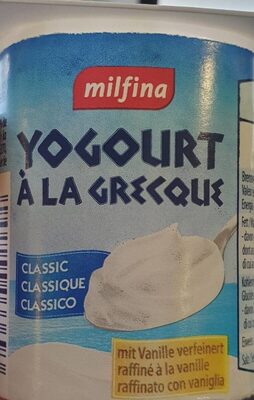 Yogourt à la grecque, vanille