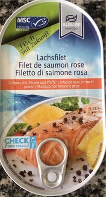 Lachsfilet mit Zitrone und Pfeffer