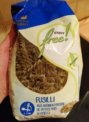 Fusilli aus grünen Erbsen (di Piselli)