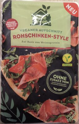 Veganer Aufschnitt Rohschinken-Style
