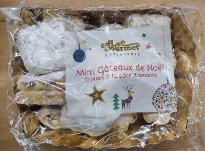 Mini gâteaux de Noël stollen à la pâte d'amande