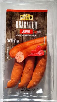 Beef Krakauer Jalapeno