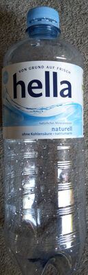hella naturell Mineralwasser ohne Kohlensäure