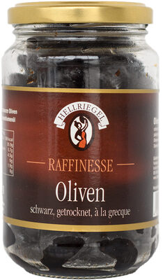 Hellriegel Raffinesse Schwarze Trockenoliven à la greque ohne Stein